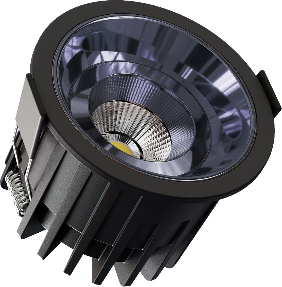 12 WATT COB BLACK BODY WITH BLACK REFLECTOR KDR